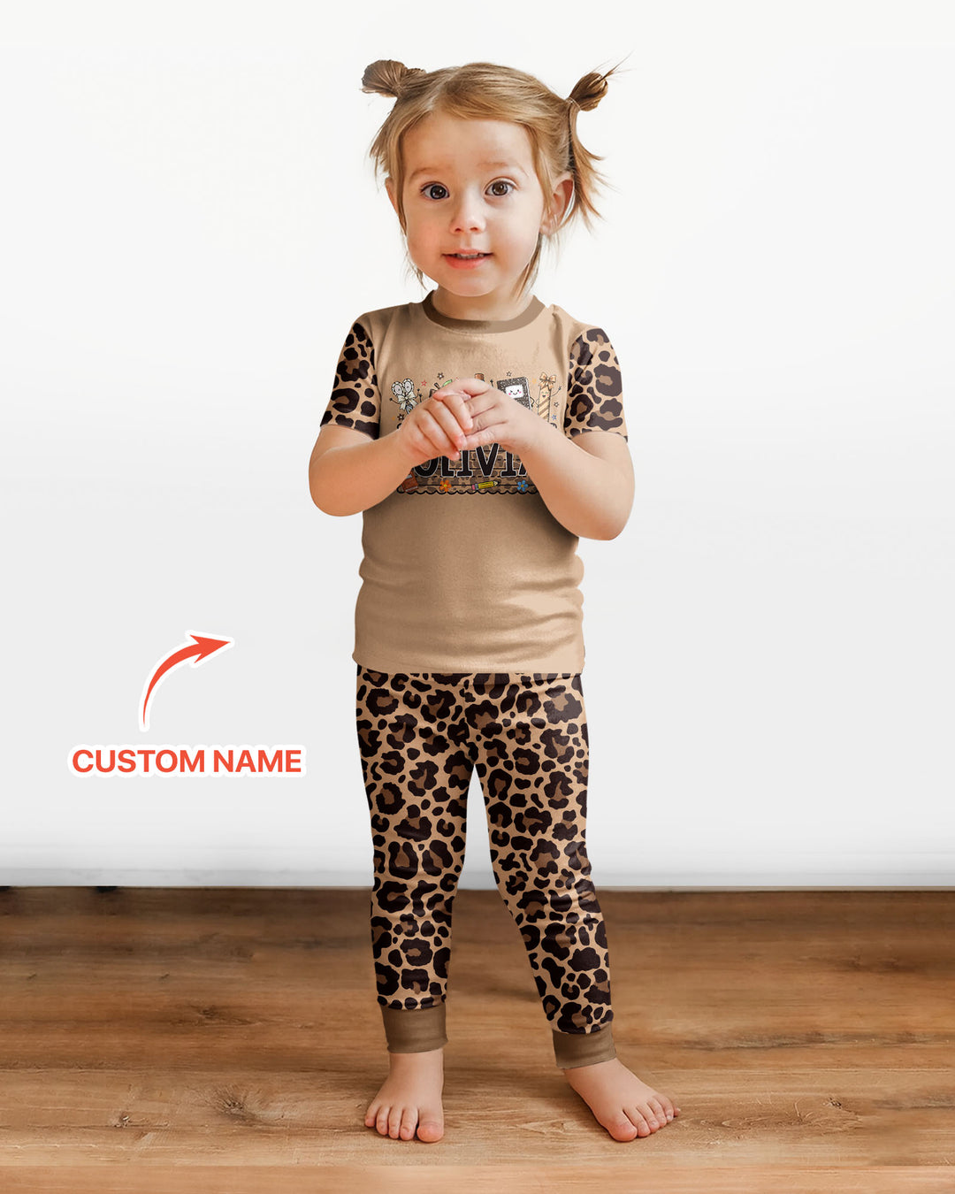 Zweiteiliges, kurzärmliges Pyjama-Set mit Marienkäfern