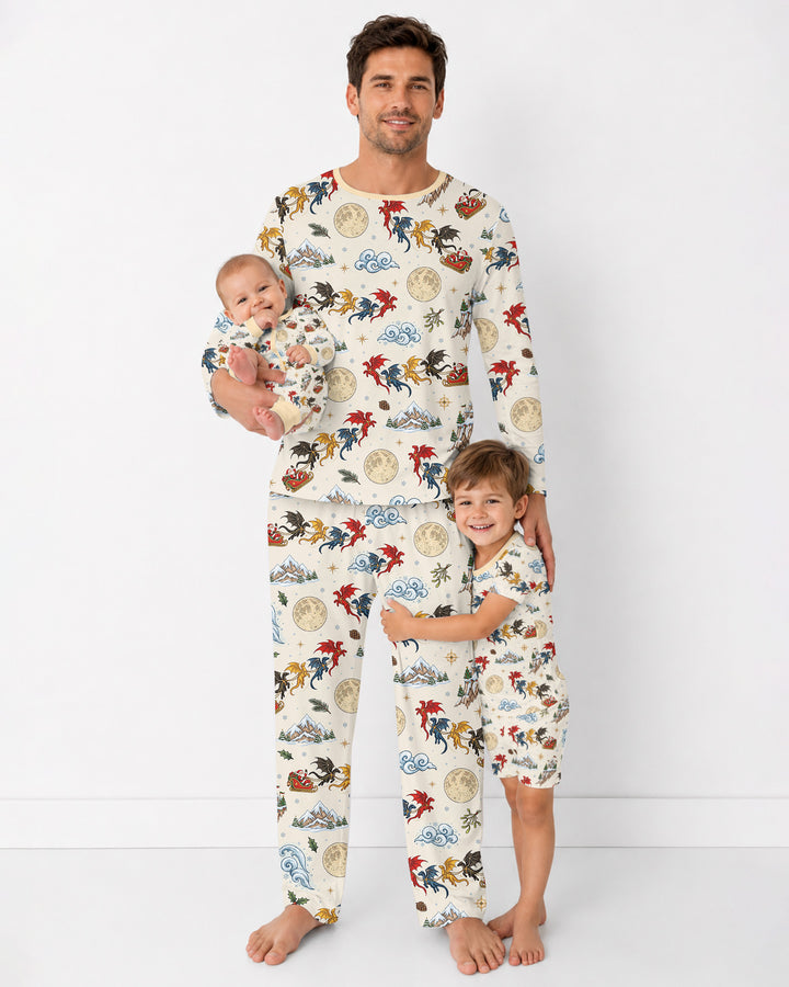 Fourth Wing Christmas Bamboo Men's Pajama Set