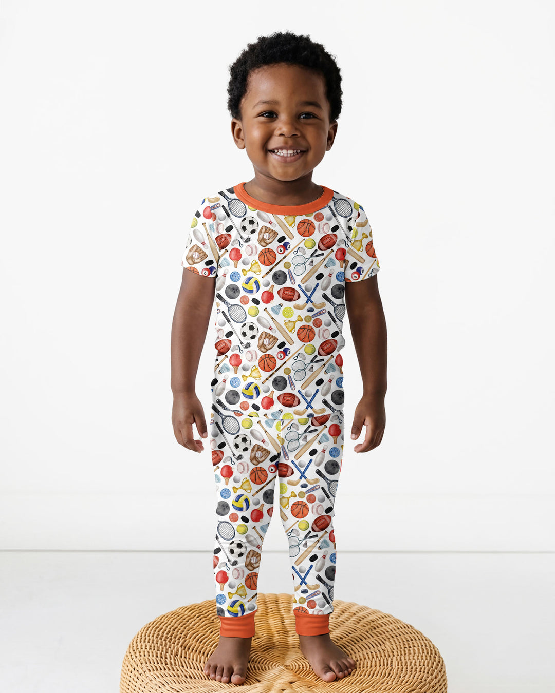 So Much Fun with Sports Bamboo Two Piece Short Sleeve Pajama Set