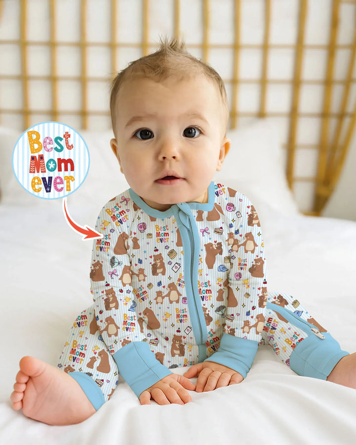 Best Mama Bear Ever Family Matching Bamboo Convertible Zippy