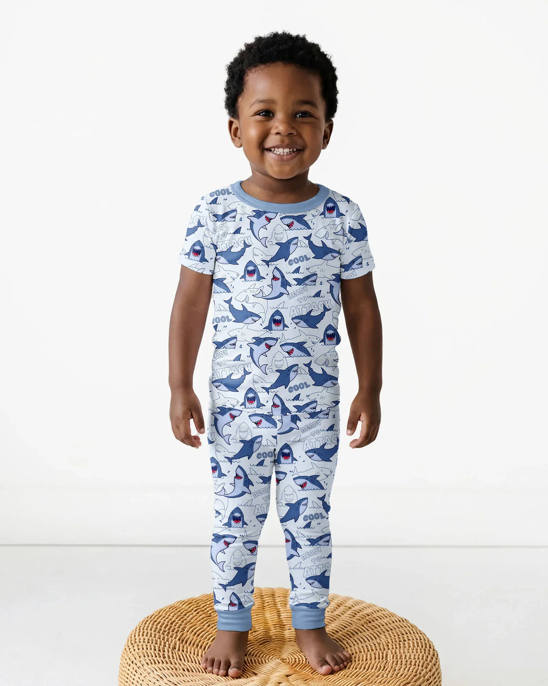 Zweiteiliges, kurzärmliges Pyjama-Set mit Marienkäfern