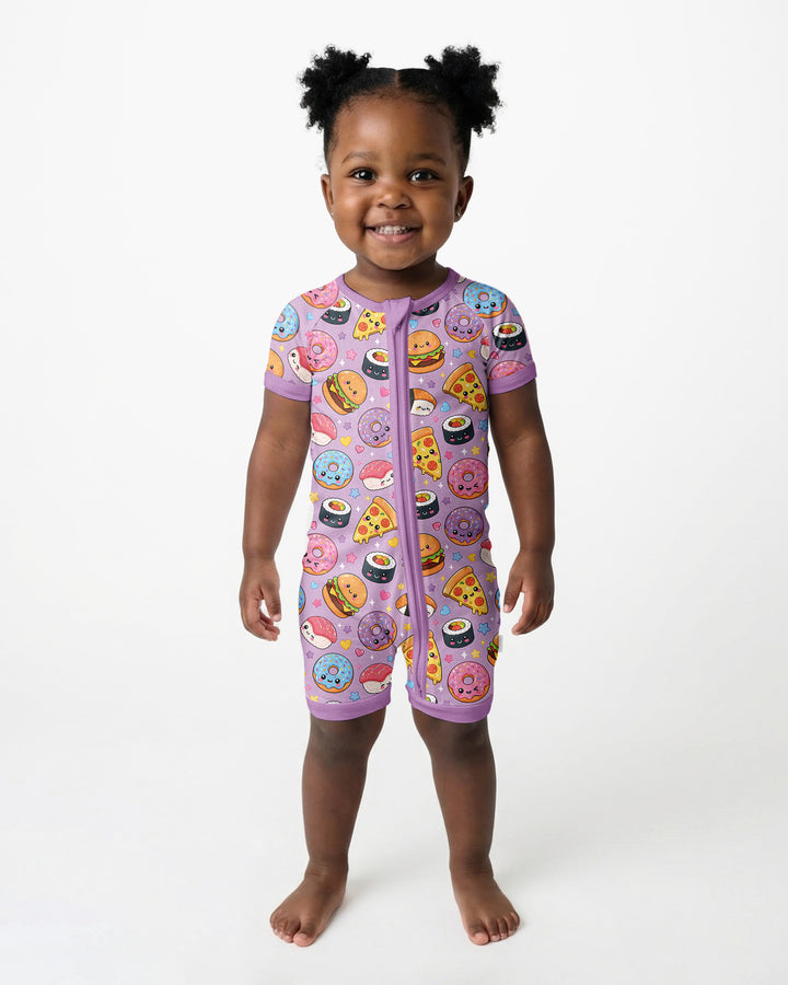 Kawaii Snack Party Bamboo Shorty Zippy