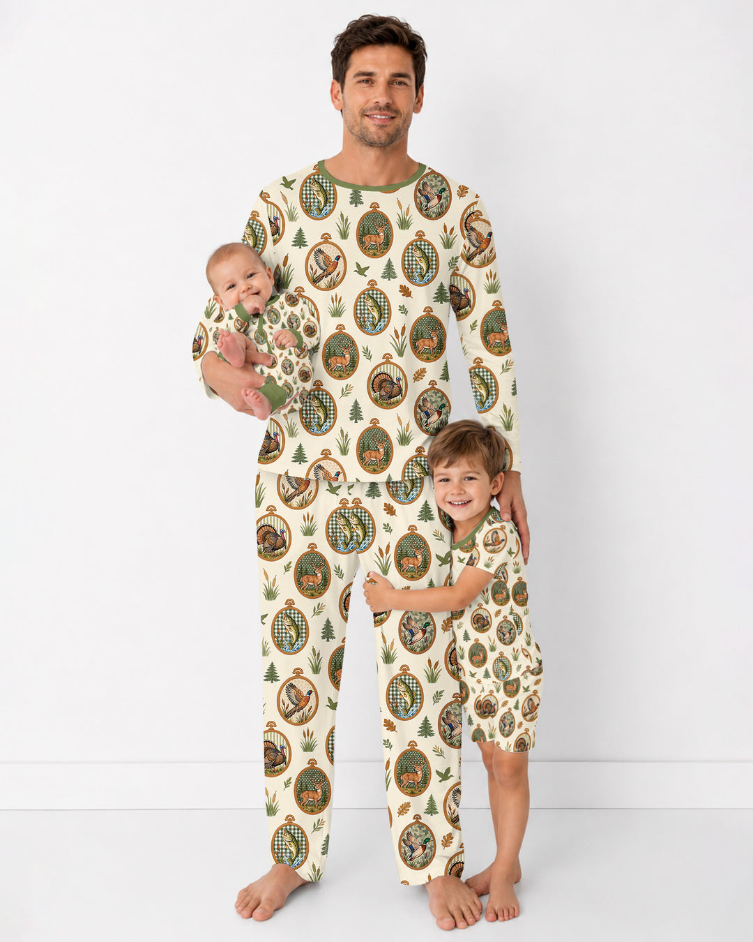 Hunting Season Family Matching Bamboo Men's Pajama Set