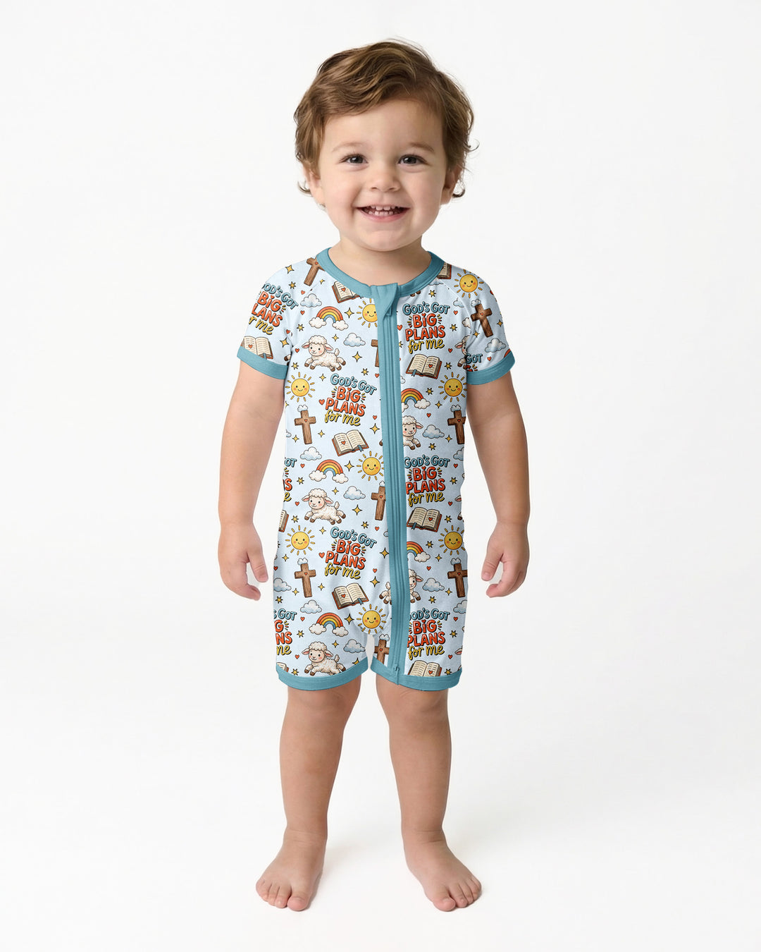 God's Got Big Plans For Me Bamboo Shorty Zippy