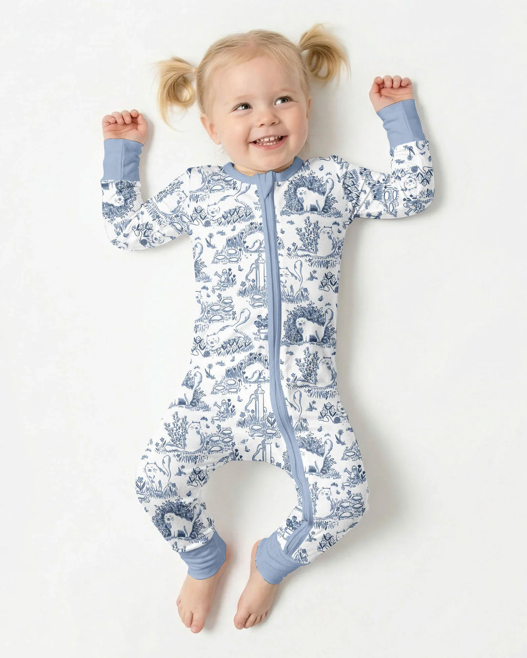 Toile Cats Bamboo Convertible Zippy