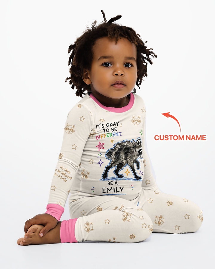 Jimothy The Raccoon Bamboo Two Piece Long Sleeve Pajama Set