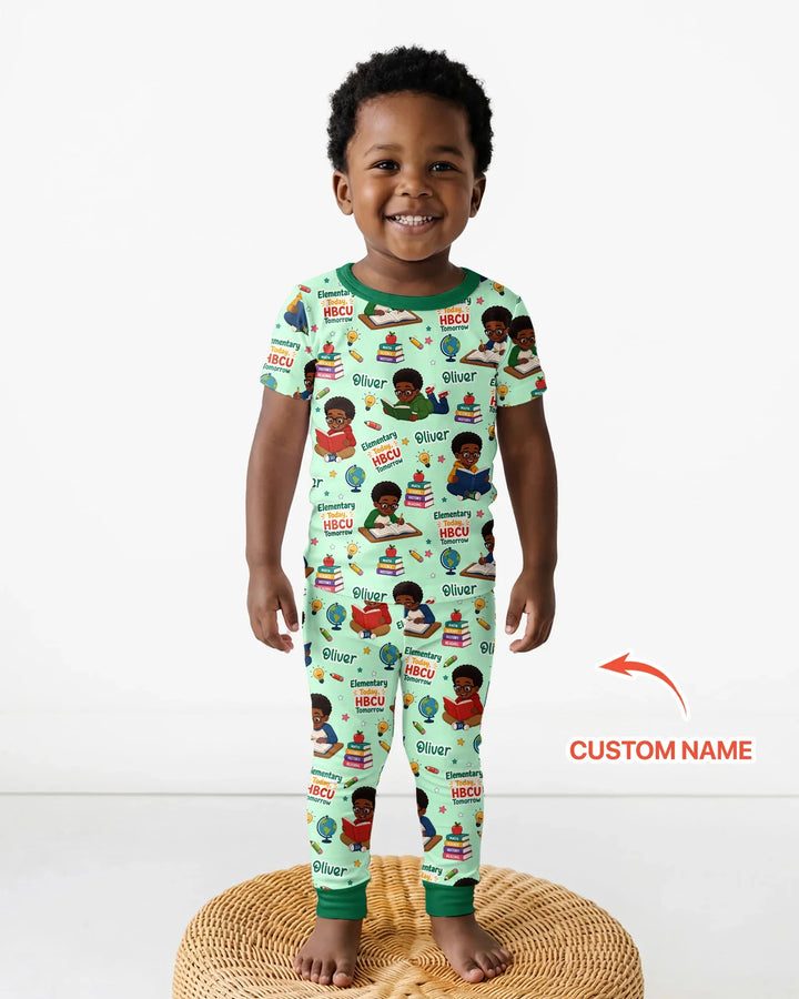 Zweiteiliges, kurzärmliges Pyjama-Set mit Marienkäfern