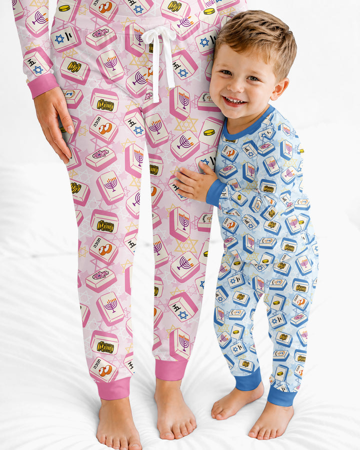 Hanukkah Mahjong Club Bamboo Women Pajama Set