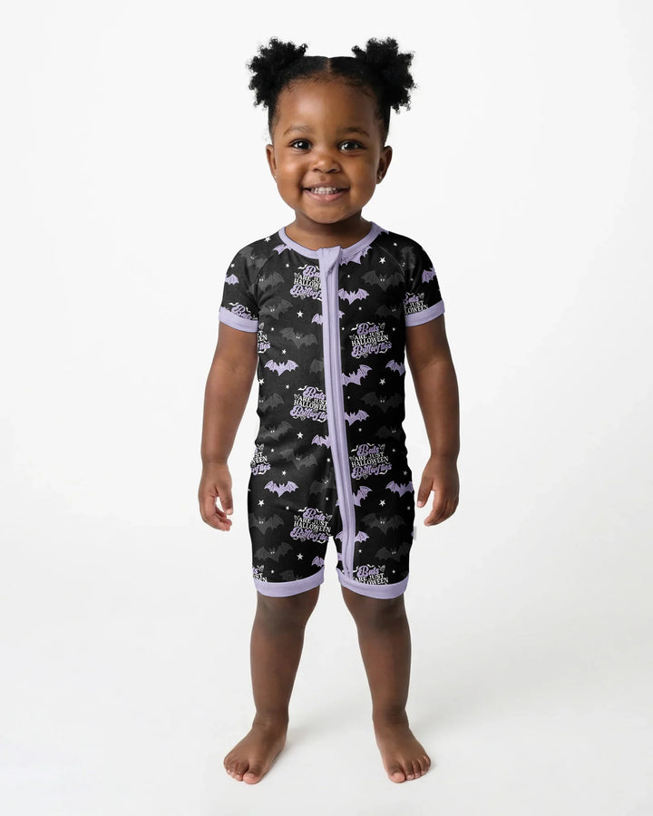 Halloween Butterflies Bamboo Shorty Zippy