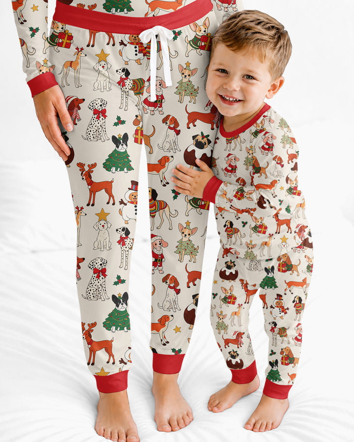 Santa Paws Parade Bamboo Women Pajama Set