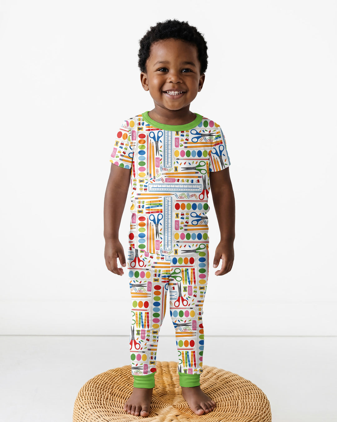 Craft Corner Bamboo Two Piece Short Sleeve Pajama Set