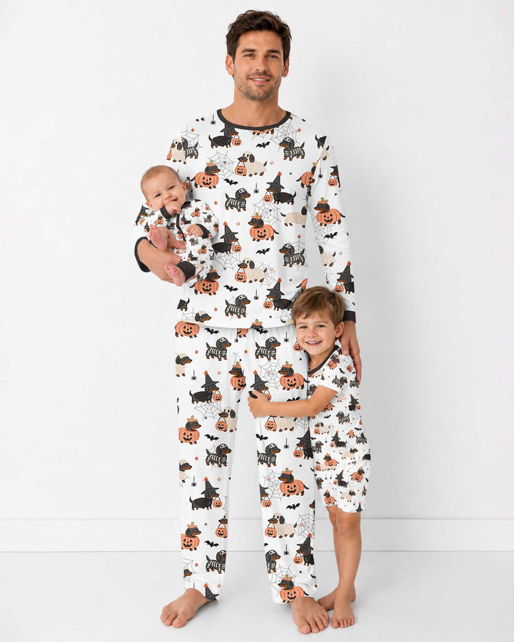 Howl-O-Weenie Dachshund Bamboo Men's Pajama Set