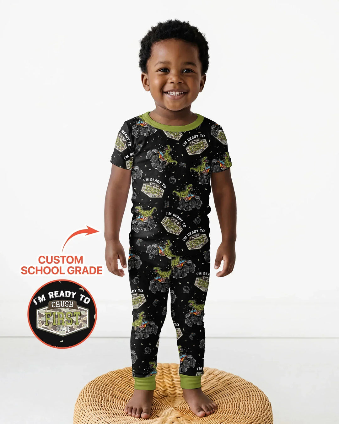 Zweiteiliges, kurzärmliges Pyjama-Set mit Marienkäfern