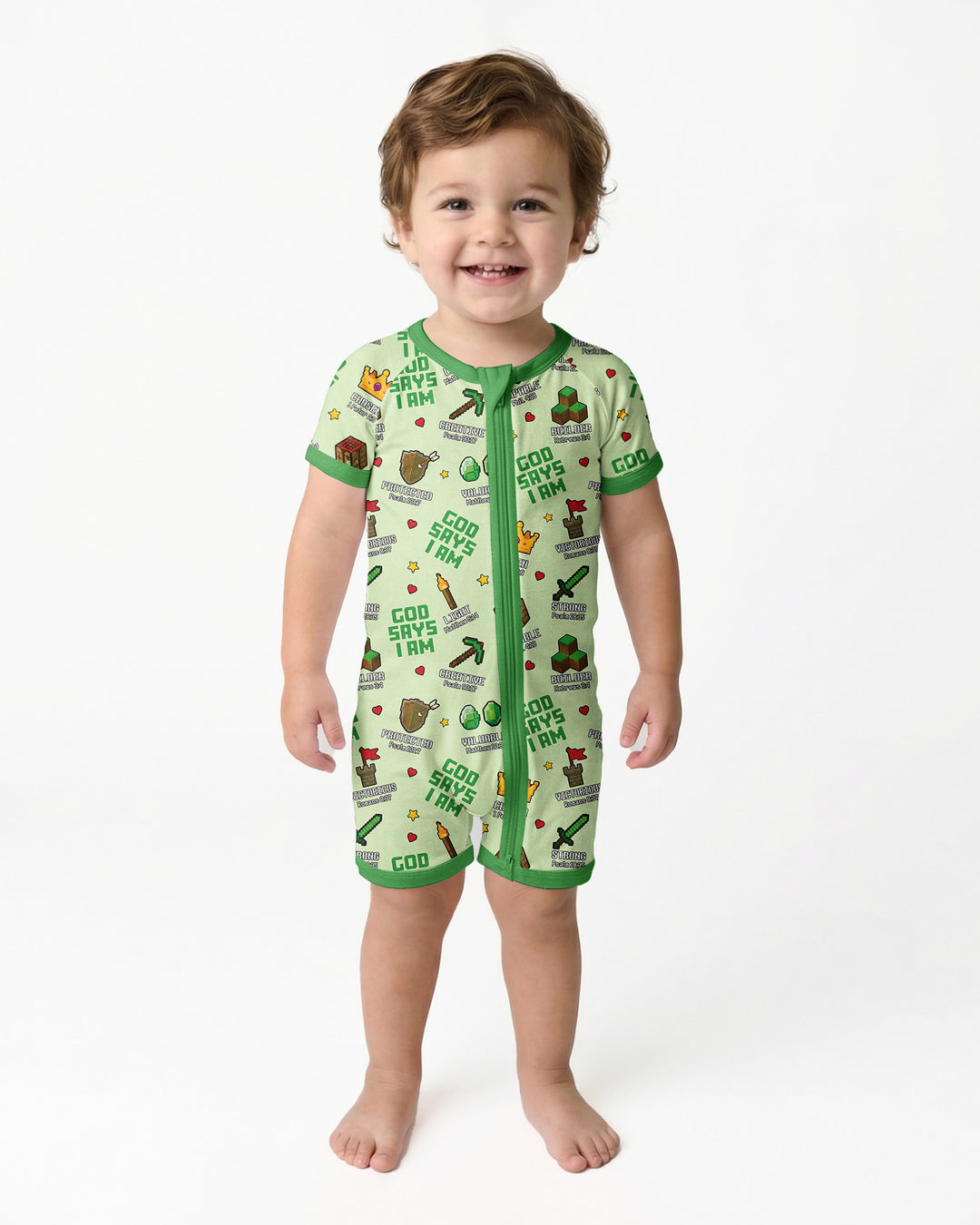 Christian Gamer Bamboo Shorty Zippy