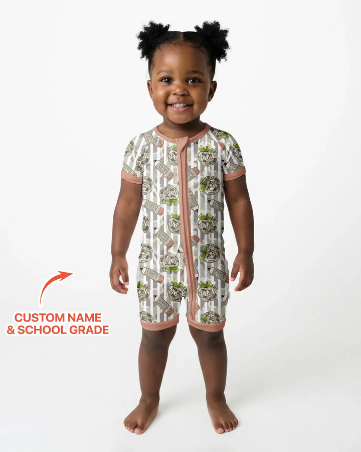 Custom Name Camo Apple Days Bamboo Shorty Zippy