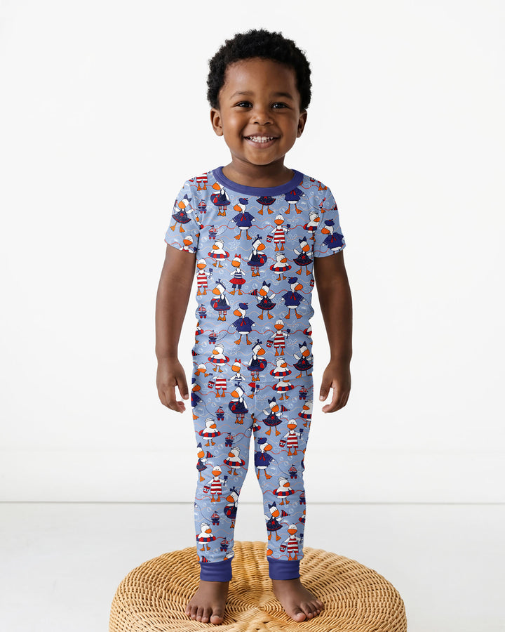 Freedom Floaties Family Matching Bamboo Two Piece Short Sleeve Pajama Set