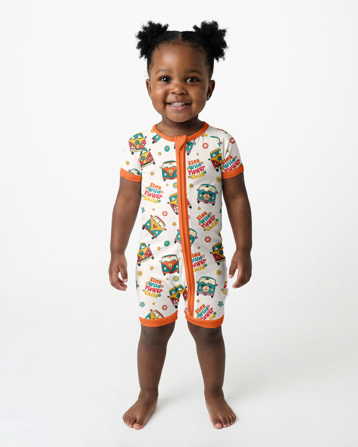 Stay Wild Flower Child Bamboo Shorty Zippy