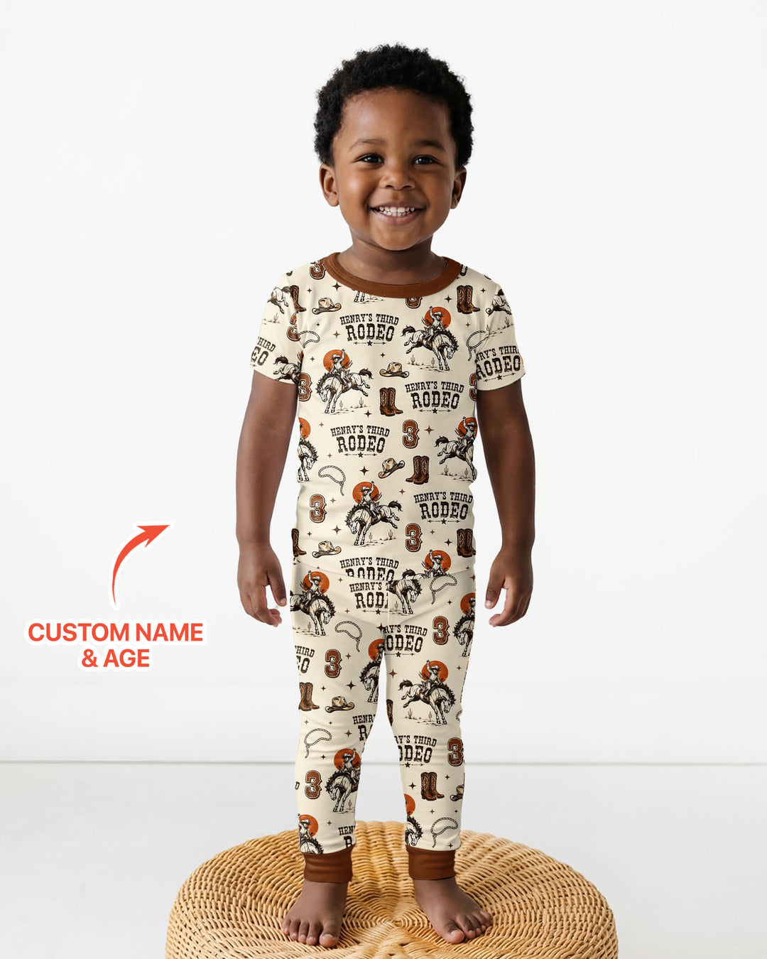 Zweiteiliges, kurzärmliges Pyjama-Set mit Marienkäfern