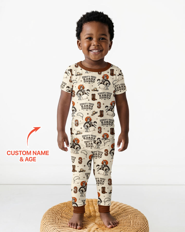 Zweiteiliges, kurzärmliges Pyjama-Set mit Marienkäfern