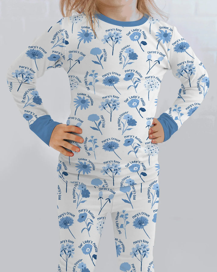 Mary's Garden Bamboo Two Piece Long Sleeve Pajama Set