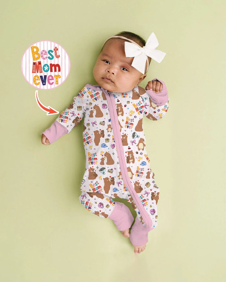 Best Mama Bear Ever Family Matching Bamboo Convertible Zippy