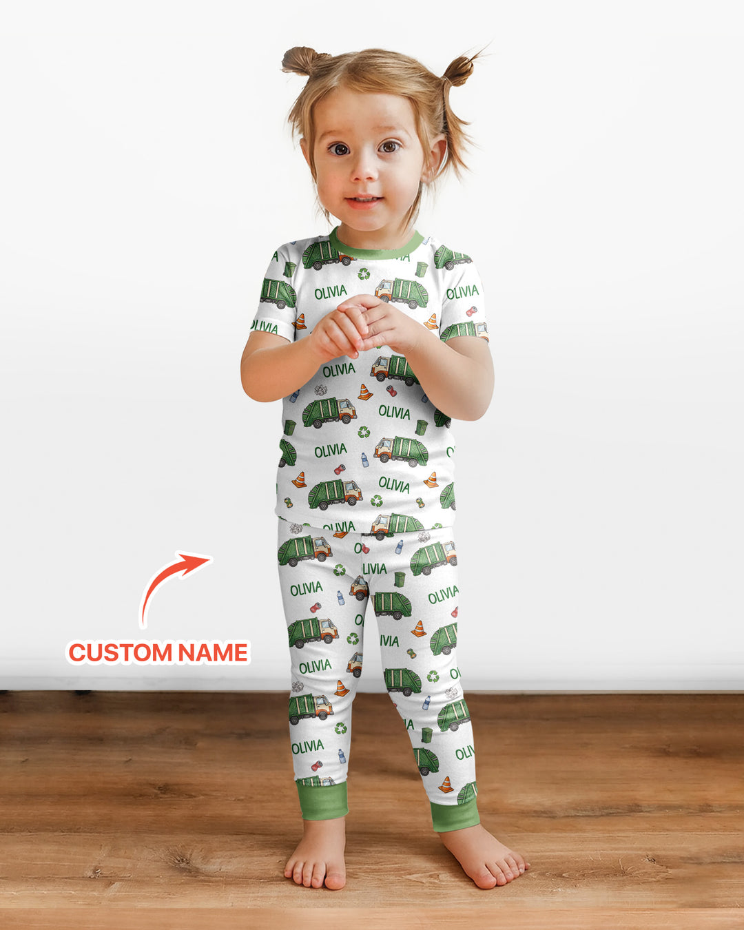 Zweiteiliges, kurzärmliges Pyjama-Set mit Marienkäfern