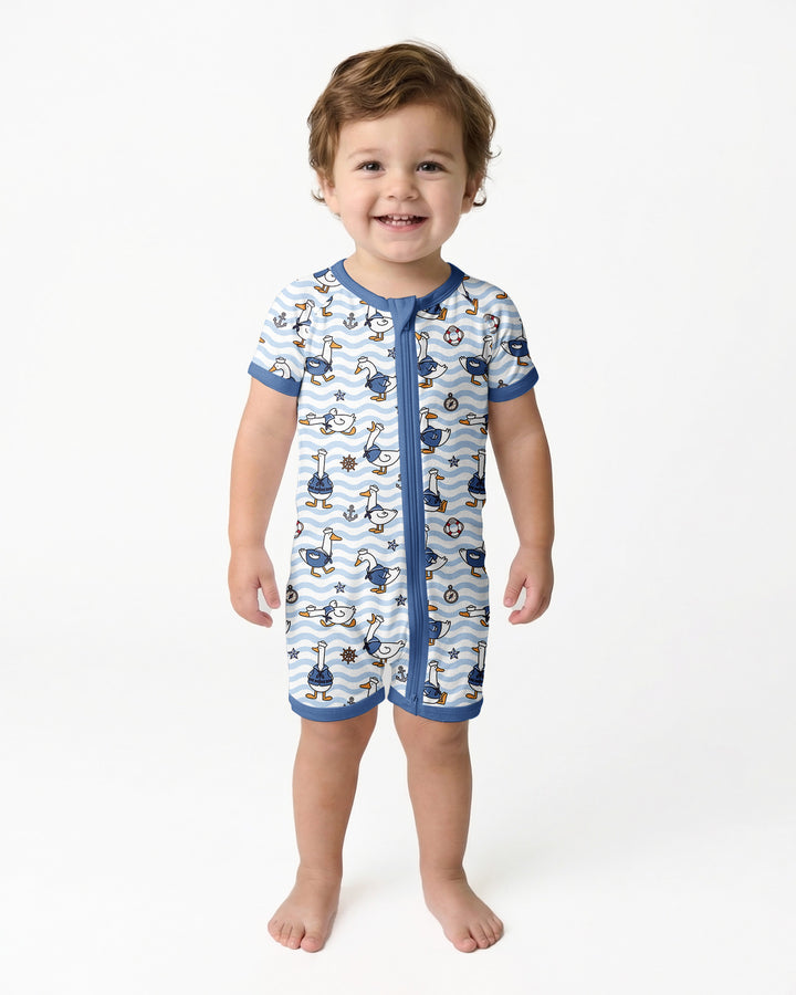 Silly Goose Sailor Bamboo Shorty Zippy