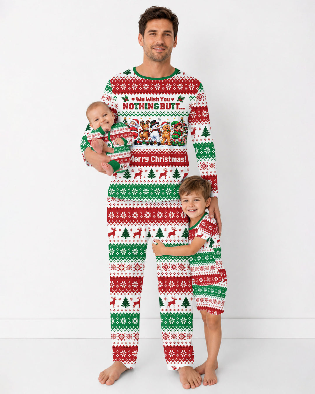 We Wish You Nothing Butt A Merry Christmas Bamboo Men's Pajama Set