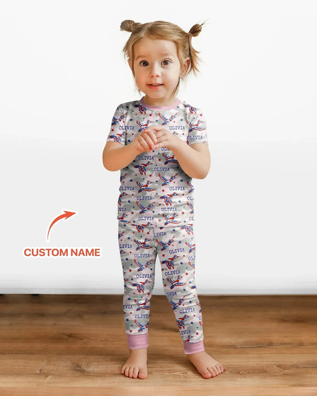 Zweiteiliges, kurzärmliges Pyjama-Set mit Marienkäfern