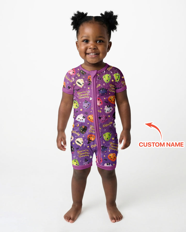 Custom Name You're A Spooky Dumpling Bamboo Shorty Zippy