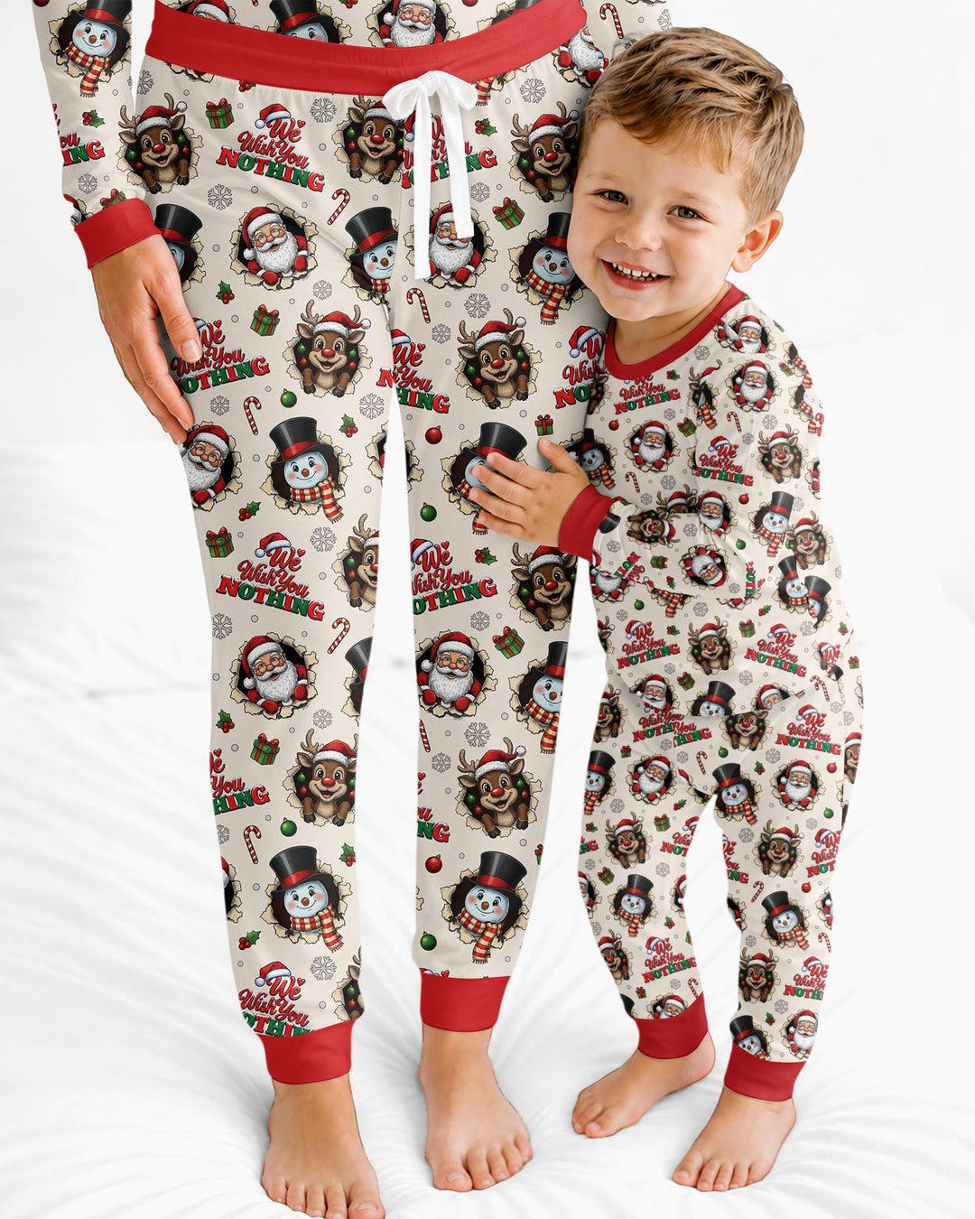 Funny Butt Christmas Squad Bamboo Women Pajama Set