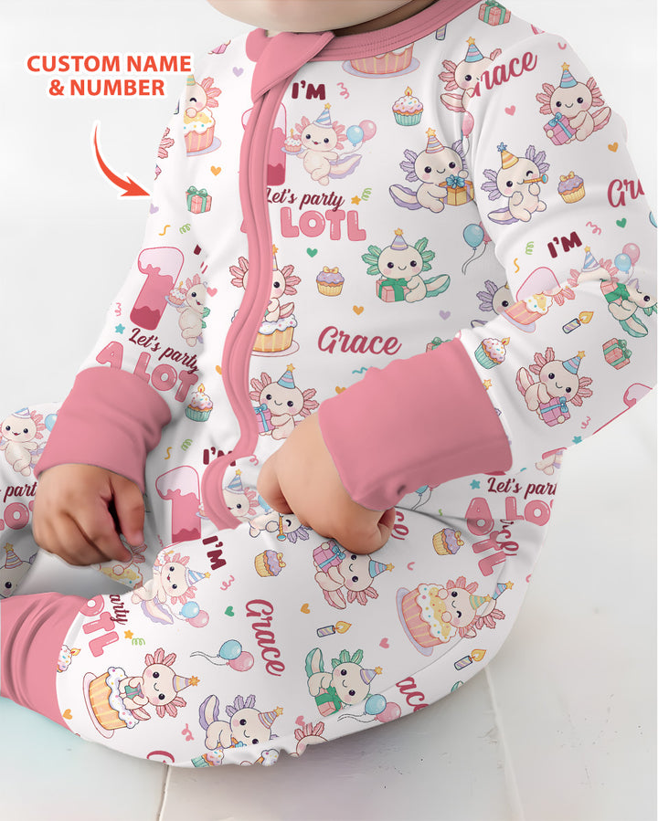 Personalized Birthday Lets Party A Lotl Bamboo Convertible Zippy