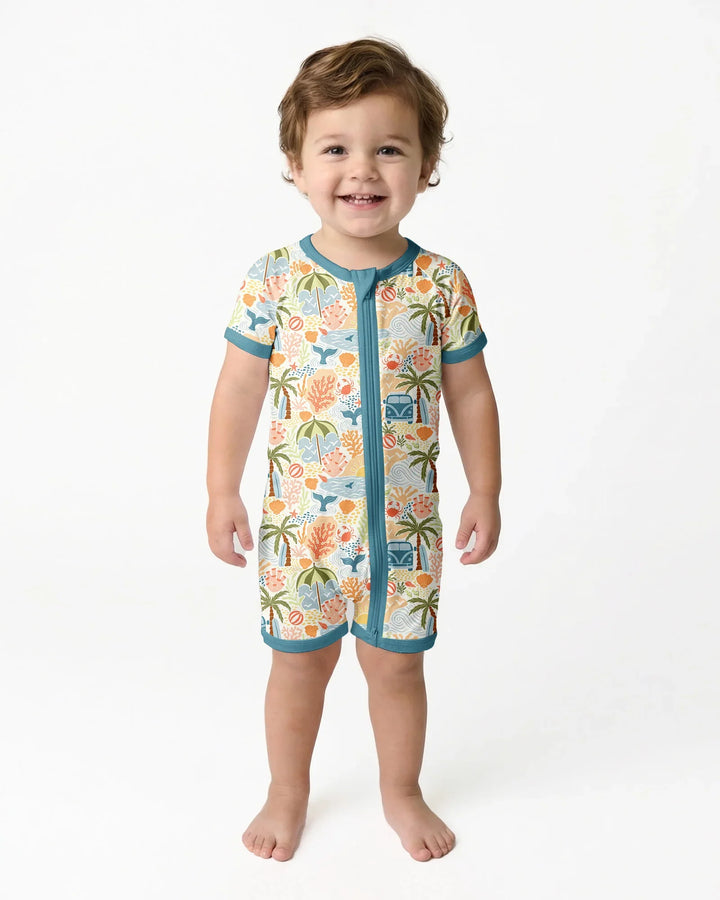 Beachy Boho Bamboo Shorty Zippy