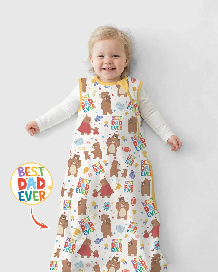 Best Daddy Bear Ever Family Matching Bamboo Sleep Bag
