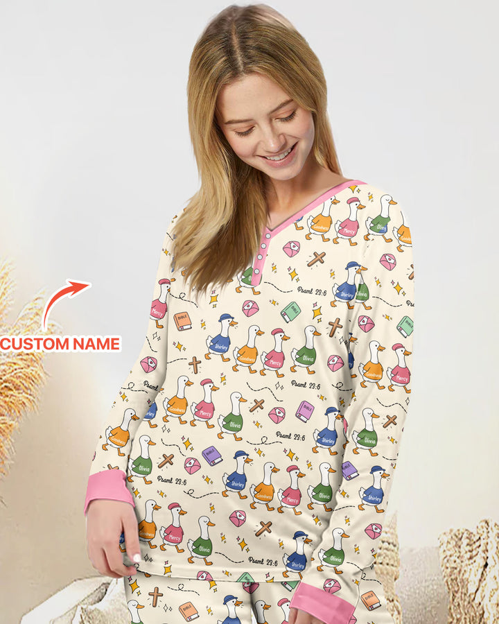 Psalm 23:6 Matching Family Bamboo Women Pajama Set