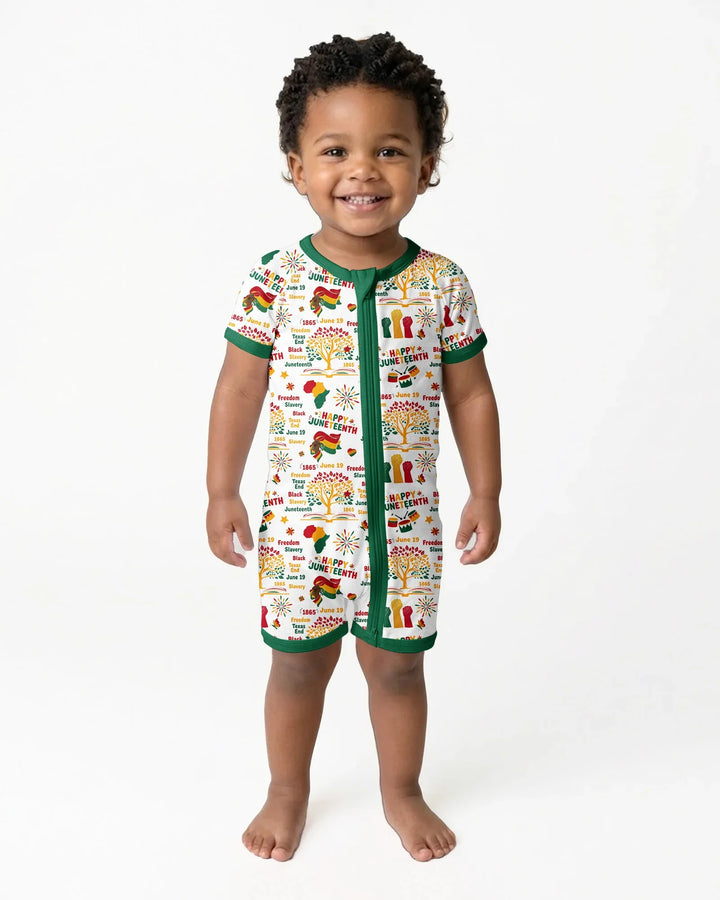 Happy Juneteenth Bamboo Shorty Zippy