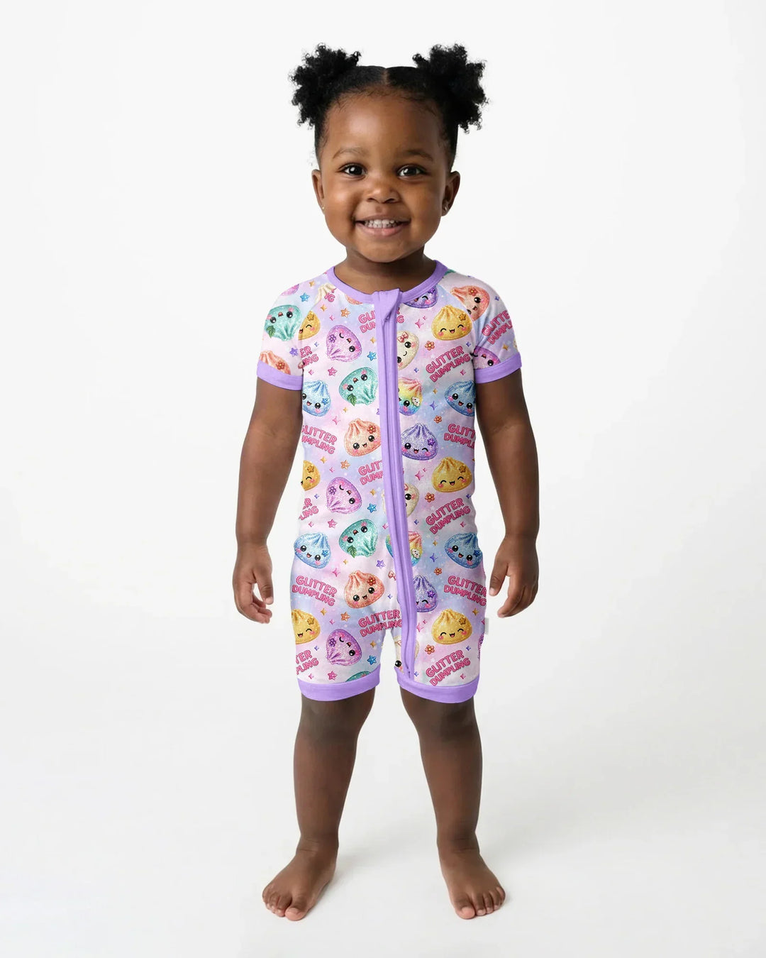 Glitter Dumpling Bamboo Shorty Zippy