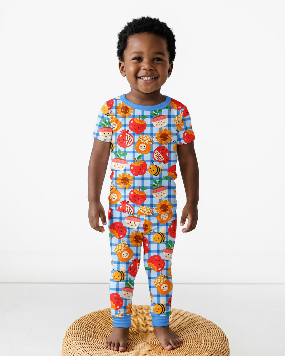 Sweet New Year Bamboo Two Piece Short Sleeve Pajama Set
