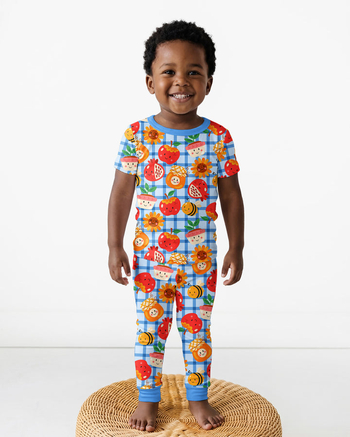 Sweet New Year Bamboo Two Piece Short Sleeve Pajama Set