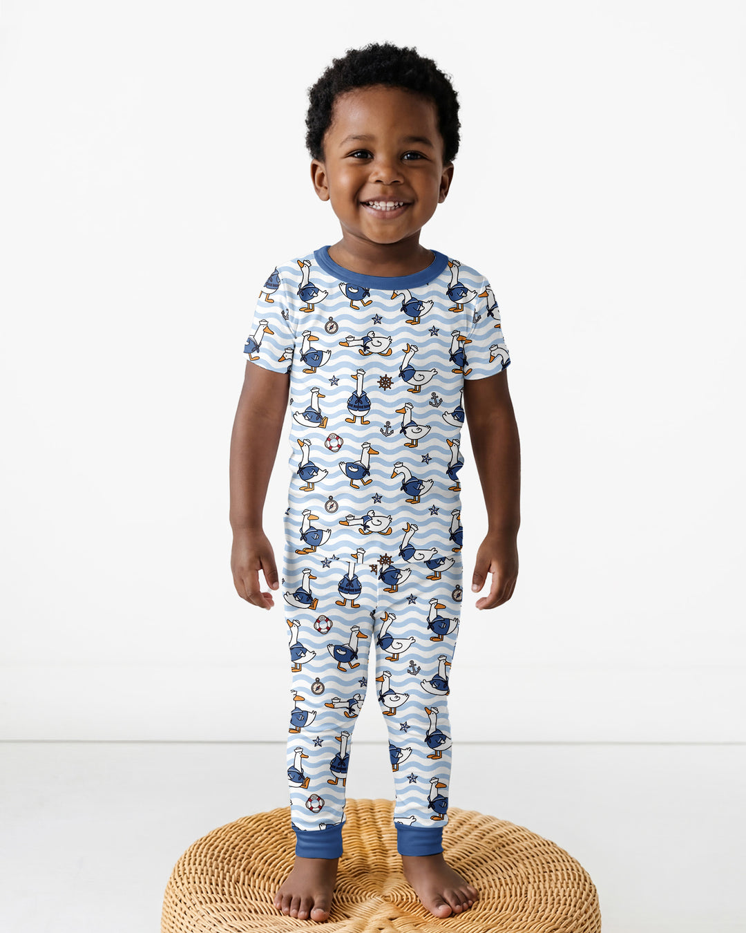 Zweiteiliges, kurzärmliges Pyjama-Set mit Marienkäfern