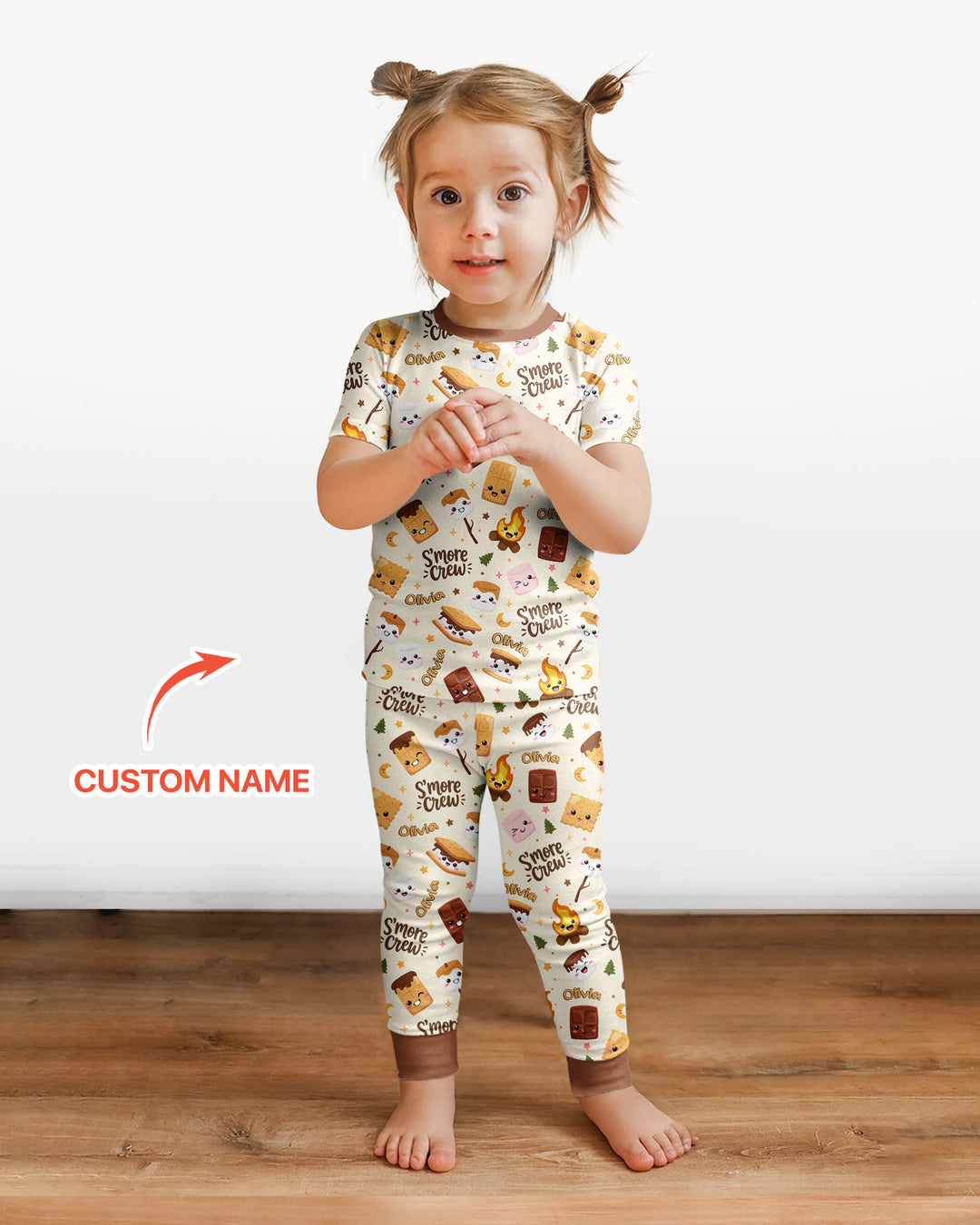 Zweiteiliges, kurzärmliges Pyjama-Set mit Marienkäfern