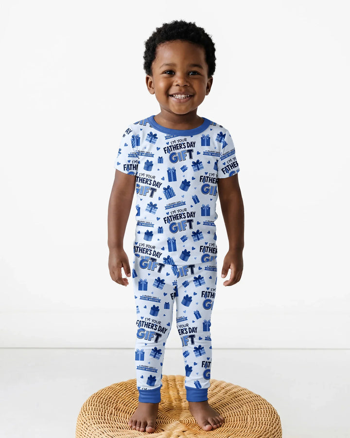 I'm Your Father's Day Gift Bamboo Two Piece Short Sleeve Pajama Set