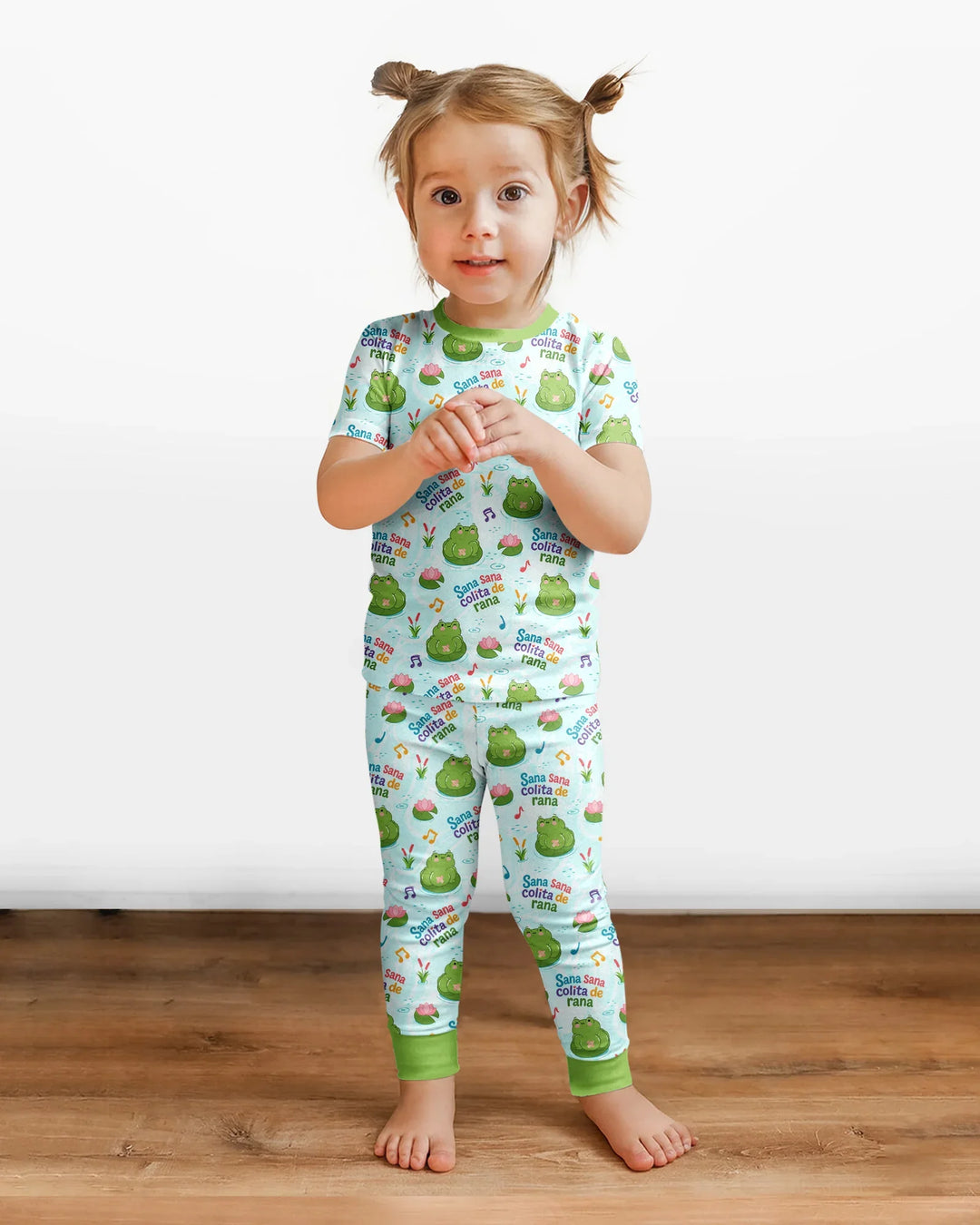Sana Sana Colita De Rana Bamboo Two Piece Short Sleeve Pajama Set