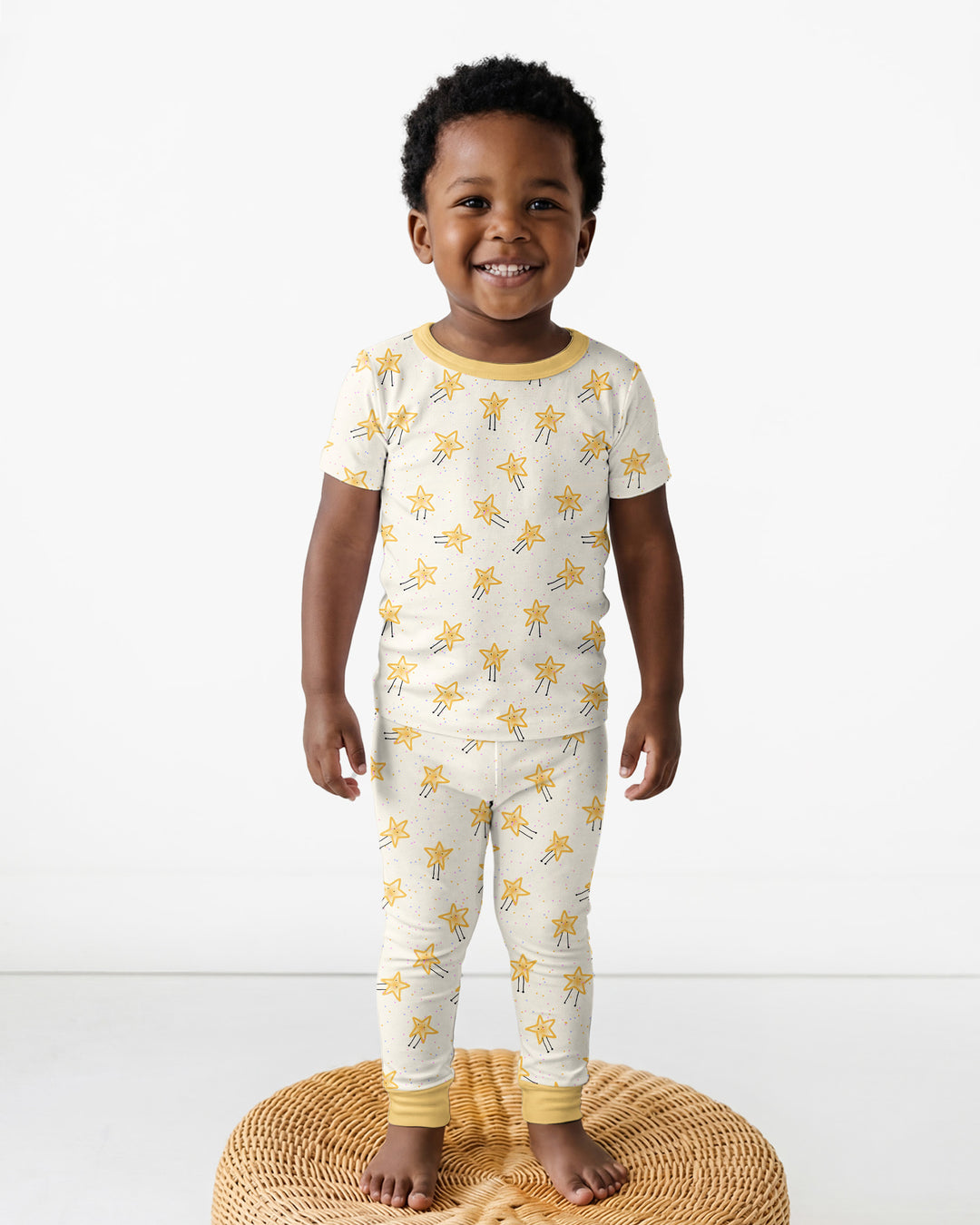 Zweiteiliges, kurzärmliges Pyjama-Set mit Marienkäfern