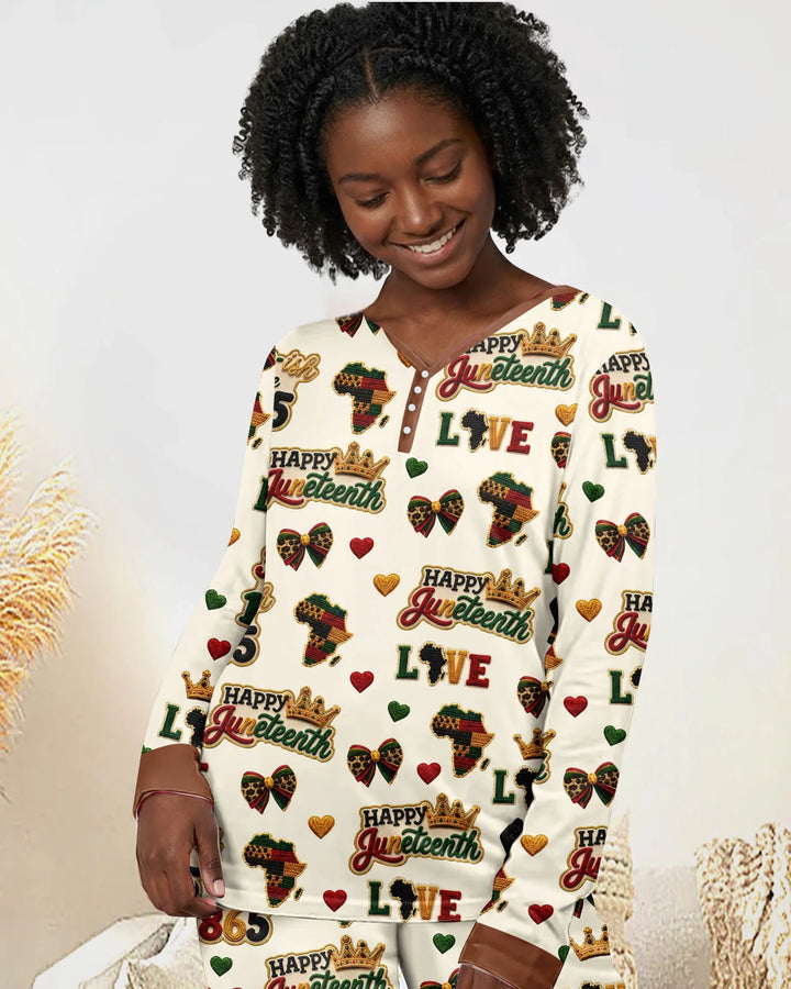 Juneteenth Free-ish Since 1865 Bamboo Women Pajama Set