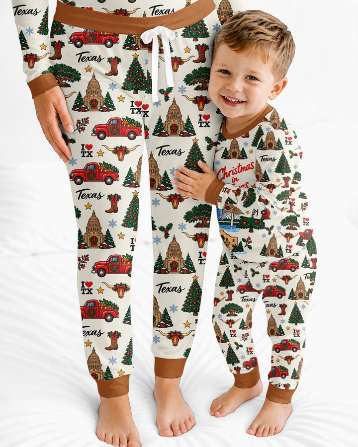Christmas In Texas Bamboo Women Pajama Set