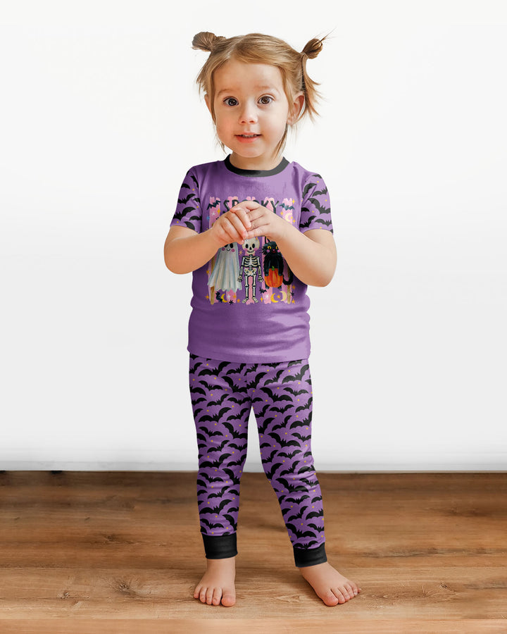Zweiteiliges, kurzärmliges Pyjama-Set mit Marienkäfern