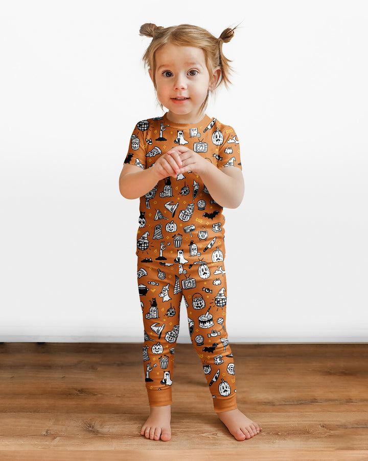 Spooky Season Bamboo Two Piece Short Sleeve Pajama Set