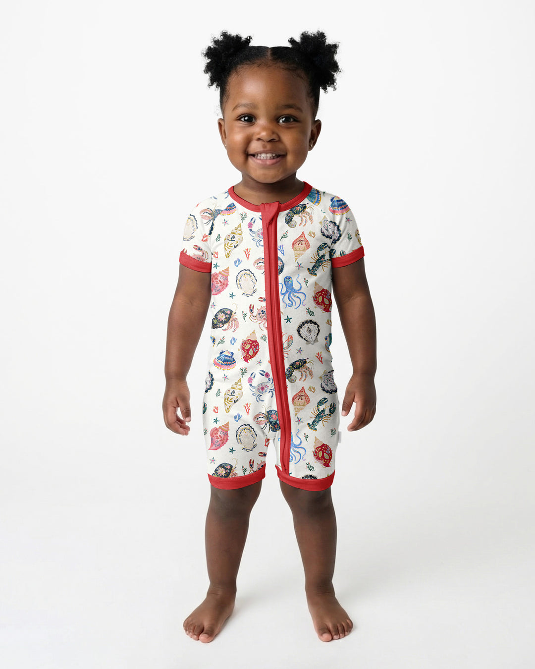 Preppy Coastal Bamboo Shorty Zippy