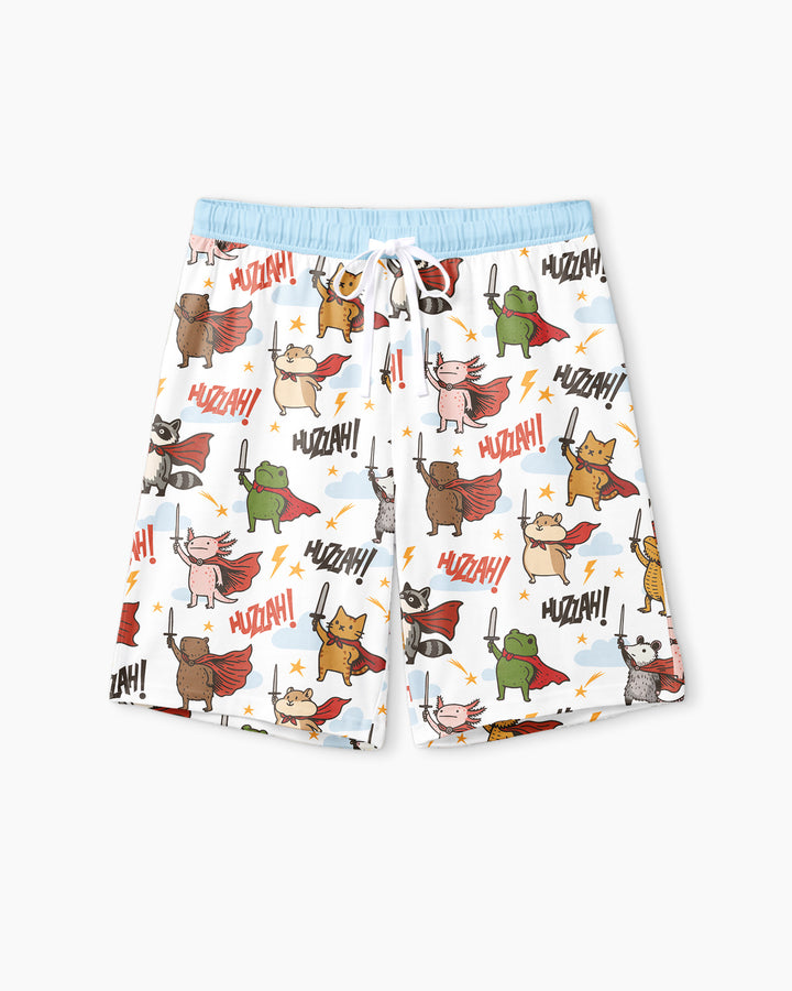 Huzzah! Huzzah! Bamboo Men Short Sleeve Short Pajama Set